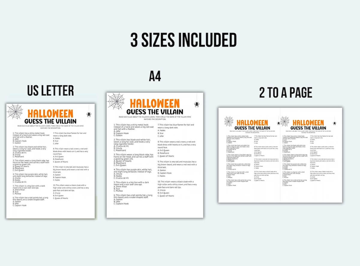halloween party games bundle.