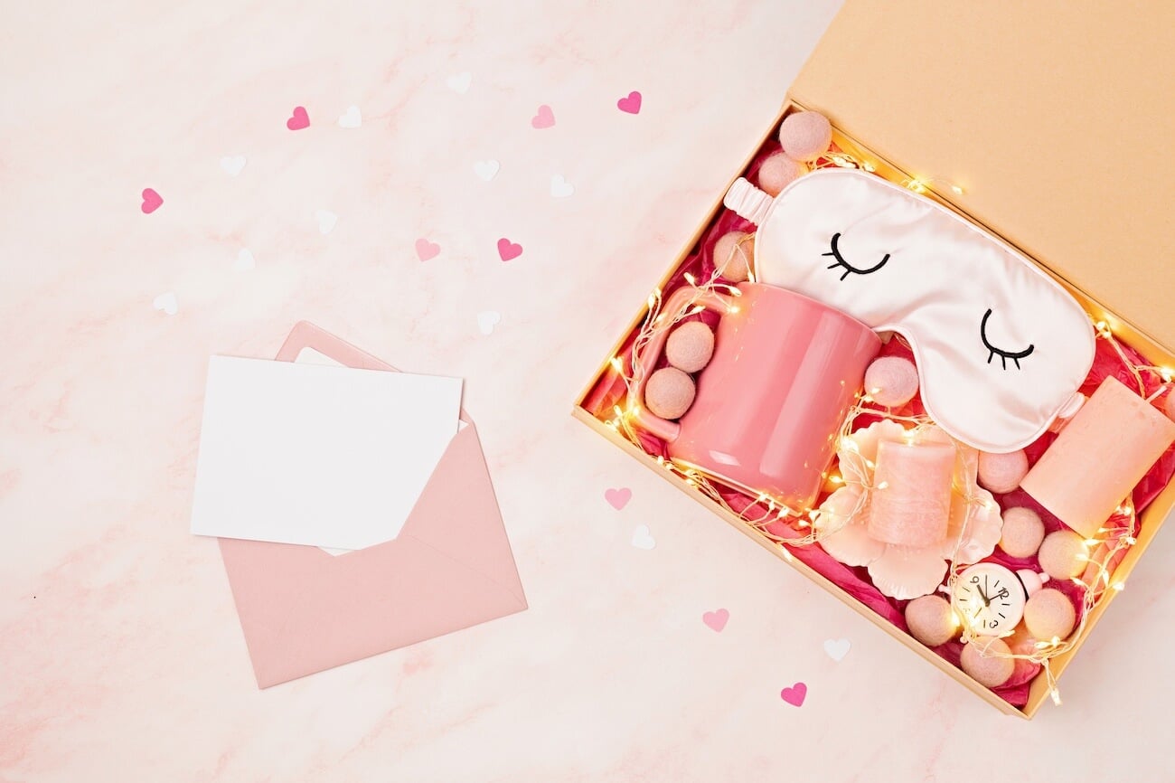cute self care gift basket.